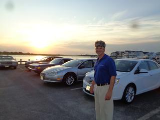 WATCHING THE SUNSET AT STEWARTS , JULY, 2018